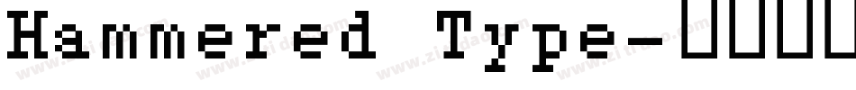 Hammered Type字体转换